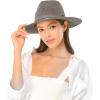 imageCC Panama Hat WRhinestone Trim BandDk Grey