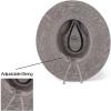 imageCC Panama Hat WRhinestone Trim BandDk Grey