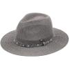 imageCC Panama Hat WRhinestone Trim BandDk Grey