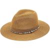 imageCC Panama Hat WRhinestone Trim BandDk Natural