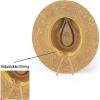 imageCC Panama Hat WRhinestone Trim BandDk Natural