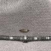 imageCC Panama Hat WRhinestone Trim BandLt Grey