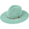 imageCC Panama Hat WRhinestone Trim BandMint