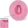 imageCC Panama Hat WRhinestone Trim BandPink