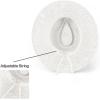 imageCC Panama Hat WRhinestone Trim BandWhite
