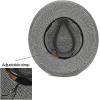 imageCC Panama Sun Hat  Rolled Edge Fedora Style with Trim Band ampamp UPF 50 UV ProtectionBlack Multi