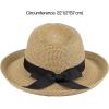 imageCC Panama Sun Hat  Rolled Edge Fedora Style with Trim Band ampamp UPF 50 UV ProtectionBrown Multi