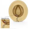 imageCC Panama Sun Hat  Rolled Edge Fedora Style with Trim Band ampamp UPF 50 UV ProtectionNatural