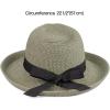 imageCC Panama Sun Hat  Rolled Edge Fedora Style with Trim Band ampamp UPF 50 UV ProtectionOlive Multi