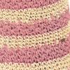 imageCC Paper Straw HandCrochet Bucket Hat2 Tone Stripes  Mauve