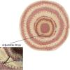 imageCC Paper Straw HandCrochet Bucket Hat2 Tone Stripes  Mauve