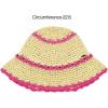 imageCC Paper Straw HandCrochet Bucket HatScallop Edge  Beige