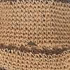 imageCC Paper Straw HandCrochet Bucket HatScallop Edge  Dk Natural