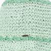 imageCC Paper Straw HandCrochet Bucket HatScallop Edge  Mint