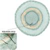 imageCC Paper Straw HandCrochet Bucket HatScallop Edge  Mint