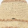 imageCC Paper Straw HandCrochet Bucket HatScallop Edge  Natural