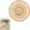 imageCC Paper Straw HandCrochet Bucket HatScallop Edge  Natural
