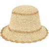 imageCC Paper Straw HandCrochet Bucket HatScallop Edge  Natural