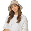imageCC Paper Straw HandCrochet Bucket HatScallop Edge  Rose