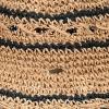 imageCC Paper Straw HandCrochet Bucket HatThin Stripe Patterns  Dk Natural