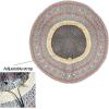 imageCC Paper Straw HandCrochet Bucket HatThin Stripe Patterns  Grey