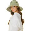imageCC Paper Straw HandCrochet Bucket HatThin Stripe Patterns  Sage