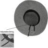 imageCC Paper Straw Sunhat  for WomenFoldableblack Heater