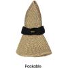 imageCC Paper Straw Sunhat  for WomenFoldablebrown Heater