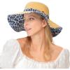 imageCC Paper Straw Sunhat  for WomenLeopardlt Blue