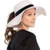 imageCC Paper Straw Sunhat  for WomenPonytailwhite