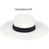 imageCC Paper Straw Sunhat  for WomenPonytailwhite