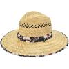 imageCC Paradise Ocean Print Bamboo Lifeguard Hat with Adjustable Strap  for UnisexTropical Hibiscus