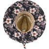 imageCC Paradise Ocean Print Bamboo Lifeguard Hat with Adjustable Strap  for UnisexTropical Hibiscus