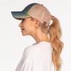 imageCC Ponycap Messy High Bun Ponytail Adjustable Glitter Mesh Trucker Baseball CapA Elastic Bandombre Sparkle Glitter Pink