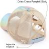 imageCC Ponycap Messy High Bun Ponytail Adjustable Glitter Mesh Trucker Baseball CapA Elastic Bandombre Sparkle Glitter Pinkkids