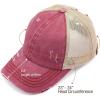 imageCC Ponycap Messy High Bun Ponytail Adjustable Glitter Mesh Trucker Baseball CapBerry