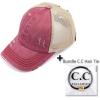 imageCC Ponycap Messy High Bun Ponytail Adjustable Glitter Mesh Trucker Baseball CapBerry