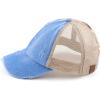imageCC Ponycap Messy High Bun Ponytail Adjustable Glitter Mesh Trucker Baseball CapBlue Moon
