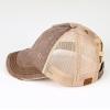 imageCC Ponycap Messy High Bun Ponytail Adjustable Glitter Mesh Trucker Baseball CapBrown