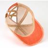 imageCC Ponycap Messy High Bun Ponytail Adjustable Glitter Mesh Trucker Baseball CapBurnt Orange