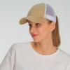imageCC Ponycap Messy High Bun Ponytail Adjustable Glitter Mesh Trucker Baseball CapCamelWhite