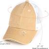 imageCC Ponycap Messy High Bun Ponytail Adjustable Glitter Mesh Trucker Baseball CapCamelWhite