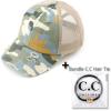 imageCC Ponycap Messy High Bun Ponytail Adjustable Glitter Mesh Trucker Baseball CapCamo Beige