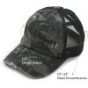 imageCC Ponycap Messy High Bun Ponytail Adjustable Glitter Mesh Trucker Baseball CapCamo Black