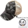 imageCC Ponycap Messy High Bun Ponytail Adjustable Glitter Mesh Trucker Baseball CapCamo Dk Grey