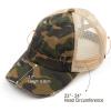 imageCC Ponycap Messy High Bun Ponytail Adjustable Glitter Mesh Trucker Baseball CapCamo Olive