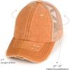 imageCC Ponycap Messy High Bun Ponytail Adjustable Glitter Mesh Trucker Baseball CapCh Brown