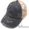 imageCC Ponycap Messy High Bun Ponytail Adjustable Glitter Mesh Trucker Baseball CapCharcoal