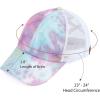 imageCC Ponycap Messy High Bun Ponytail Adjustable Glitter Mesh Trucker Baseball CapCotton Candy  Mesh
