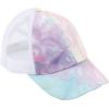 imageCC Ponycap Messy High Bun Ponytail Adjustable Glitter Mesh Trucker Baseball CapCotton Candy  Mesh
